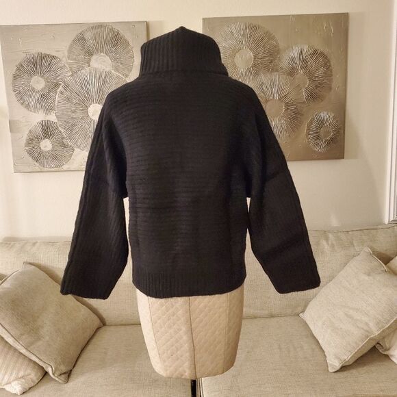 Leith Dolman Turtleneck Sweater in Black - NEW - Picture 7 of 12